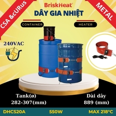 Dây gia nhiệt Silicon cho thùng kim loại DHCS20A-218C/550W