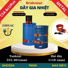 Dây gia nhiệt Silicon cho thùng kim loại DHCS21A-218C/700W