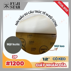 Giấy nhám dĩa #1200 12inch - Sankyo (Nhật) - Có keo (PSA)
