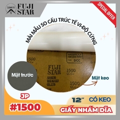 Giấy nhám dĩa #1500 12inch - Sankyo (Nhật) - Có keo (PSA)