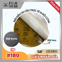 Giấy nhám dĩa #180 12inch - Sankyo (Nhật) - Có keo (PSA)