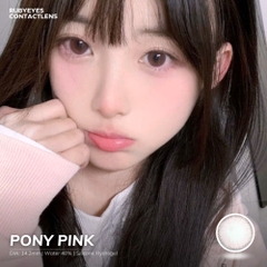 Kính áp tròng RUBYEYES hồng Pony Pink (Lens 0 độ)