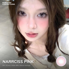 Kính áp tròng RUBYEYES hồng Narrciss Pink (Lens 0 độ)