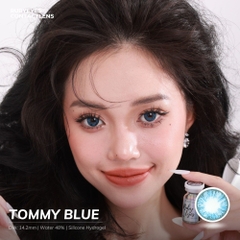 Kính áp tròng RUBYEYES xanh Tommy Blue (Lens 0 độ)