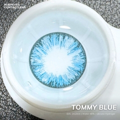 Kính áp tròng RUBYEYES xanh Tommy Blue (Lens 0 độ)