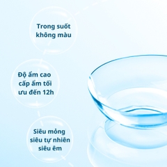 Kính Áp Tròng QUEEN VISION Màu Trong Suốt