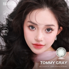 Kính Áp Tròng Ruby Eyes 0 Độ Màu Xám Tommy Gray