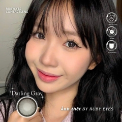 Kính Áp Tròng Ruby Eyes 0 Độ Màu Xám Darling Gray