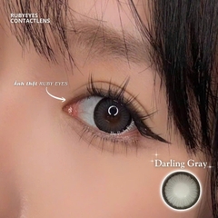 Kính Áp Tròng Ruby Eyes 0 Độ Màu Xám Darling Gray