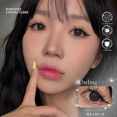 Kính Áp Tròng Ruby Eyes 0 Độ Màu Xám Darling Gray