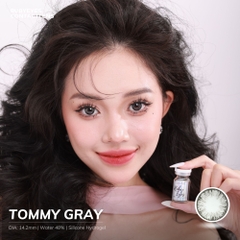 Kính Áp Tròng Ruby Eyes 0 Độ Màu Xám Tommy Gray