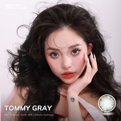 Kính Áp Tròng Ruby Eyes 0 Độ Màu Xám Tommy Gray