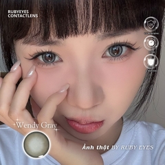 Kính Áp Tròng QUEEN VISION Màu Xám Wendy Gray (Lens 0 độ)