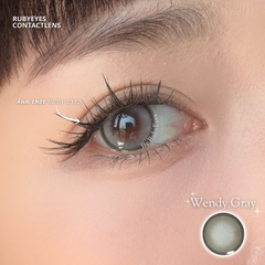 Kính Áp Tròng QUEEN VISION Màu Xám Wendy Gray (Lens 0 độ)