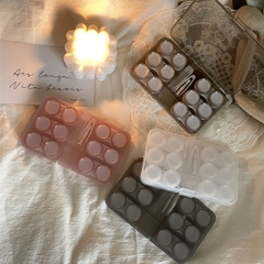 Khay Đựng Kính Áp Tròng Bộ 6 Khay Pastel Hàn Quốc