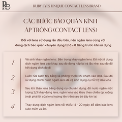 Kính Áp Tròng RUBYEYES Màu Nâu Only Choco Full 0-5 Độ