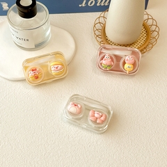 Khay Đựng Lens Họa Tiết Charm Nắp Gioăng Cao Su