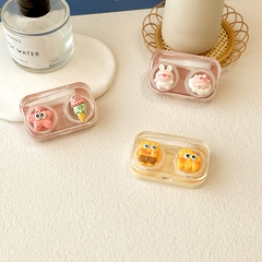 Khay Đựng Lens Họa Tiết Charm Nắp Gioăng Cao Su