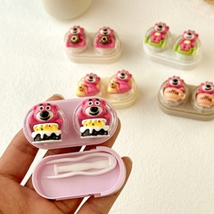 Khay Đựng Lens Charm Họa Tiết Lotso Dễ Thương