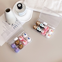 Khay Đựng 4 Cặp Lens Charm Hoạt Hình Dễ Thương