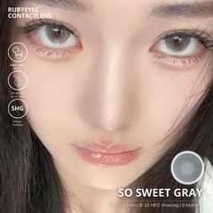 Kính Áp Tròng RUBYEYES Màu Xám So Sweet Gray Full Độ 0-5