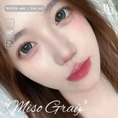 Kính Áp Tròng QUEEN VISION Màu Xám Miso Gray