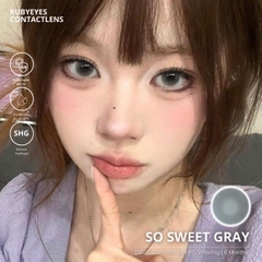 Kính Áp Tròng RUBYEYES Màu Xám So Sweet Gray Full Độ 0-5