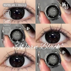 Kính Áp Tròng Màu Đen Warn Black
