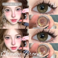 Kính Áp Tròng Màu Nâu Orange Brown