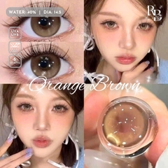 Kính Áp Tròng Màu Nâu Orange Brown