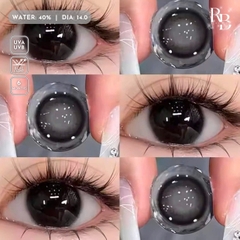 Kính Áp Tròng Màu Đen Gugu Black 14.0mm