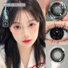 Kính Áp Tròng Màu Đen Gugu Black 14.0mm
