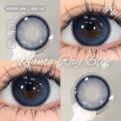 Kính Áp Tròng Màu Xanh Manta Ray Blue 14.2mm