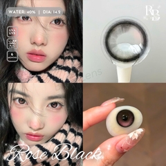 Kính Áp Tròng Màu Rose Black 14.2mm