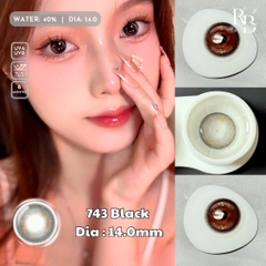 Kính Áp Tròng Màu Đen BK-743