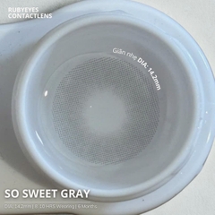 Kính Áp Tròng RUBYEYES Màu Xám So Sweet Gray Full Độ 0-5
