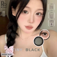 Kính Áp Tròng RUBYEYES Màu Đen Tiny Black Giãn Nhỏ Có Độ Cận 0-6 Độ, Kính Áp Tròng Hàn Quốc BST BEARLENS