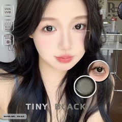 Kính Áp Tròng RUBYEYES Màu Đen Tiny Black Giãn Nhỏ Có Độ Cận 0-6 Độ, Kính Áp Tròng Hàn Quốc BST BEARLENS
