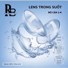 Kính Áp Tròng Trong Suốt 1-5 Độ