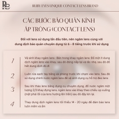 Kính Áp Tròng RUBYEYES Sillicone Hydrogel Màu Hồng Narciss Pink, Kính Áp Tròng Hàn Quốc BST BEARLENS