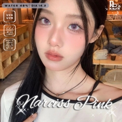 Kính Áp Tròng RUBYEYES Sillicone Hydrogel Màu Hồng Narciss Pink, Kính Áp Tròng Hàn Quốc BST BEARLENS