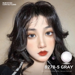 Kính Áp Tròng RUBYEYES Màu Xám B278-5 Full 0-5 Độ