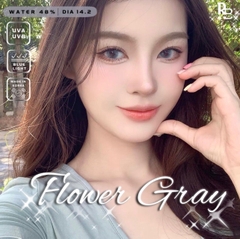Kính Áp Tròng RUBYEYES Màu Xám Xanh Flower Gray
