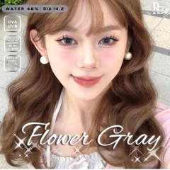 Kính Áp Tròng RUBYEYES Màu Xám Xanh Flower Gray