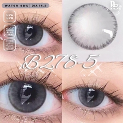 Kính Áp Tròng RUBYEYES Màu Xám B278-5 Full 0-5 Độ