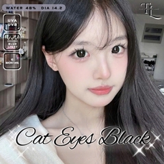 Kính Áp Tròng TILY EYES Màu Đen Cat Eyes Black