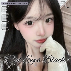 Kính Áp Tròng TILY EYES Màu Đen Cat Eyes Black