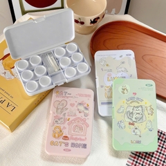 Khay Đựng 6 Cặp Lens Những Chú Mèo Vui Nhộn