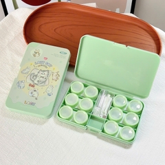 Khay Đựng 6 Cặp Lens Những Chú Mèo Vui Nhộn