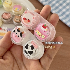 Khay Đựng Lens Charm Sweet Box Kèm Ống Chiết Ngâm